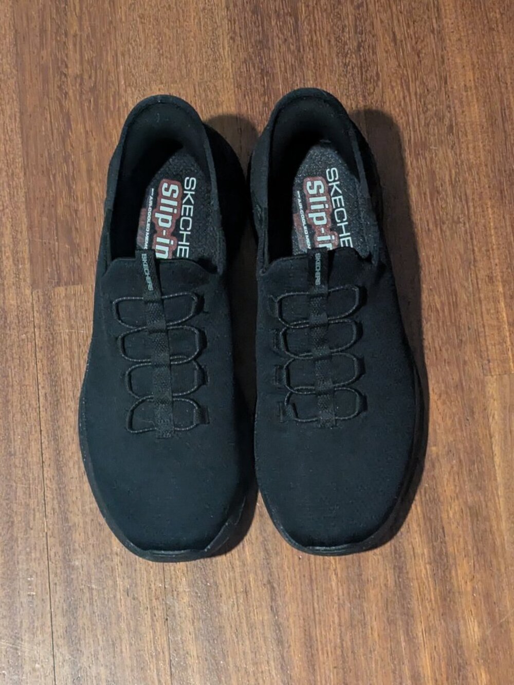 Skechers Slip-Ins Men's Black Athletic Slip-On Shoes-SIZE 11.5 W-GOOD CONDITION